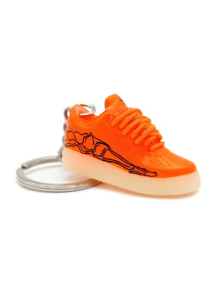 Porte-clé 3D Air Force 1 "Skeleton" Orange