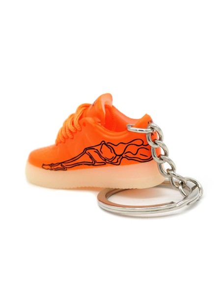 Porte-Clé 3D Air Force 1 "Skeleton" Orange