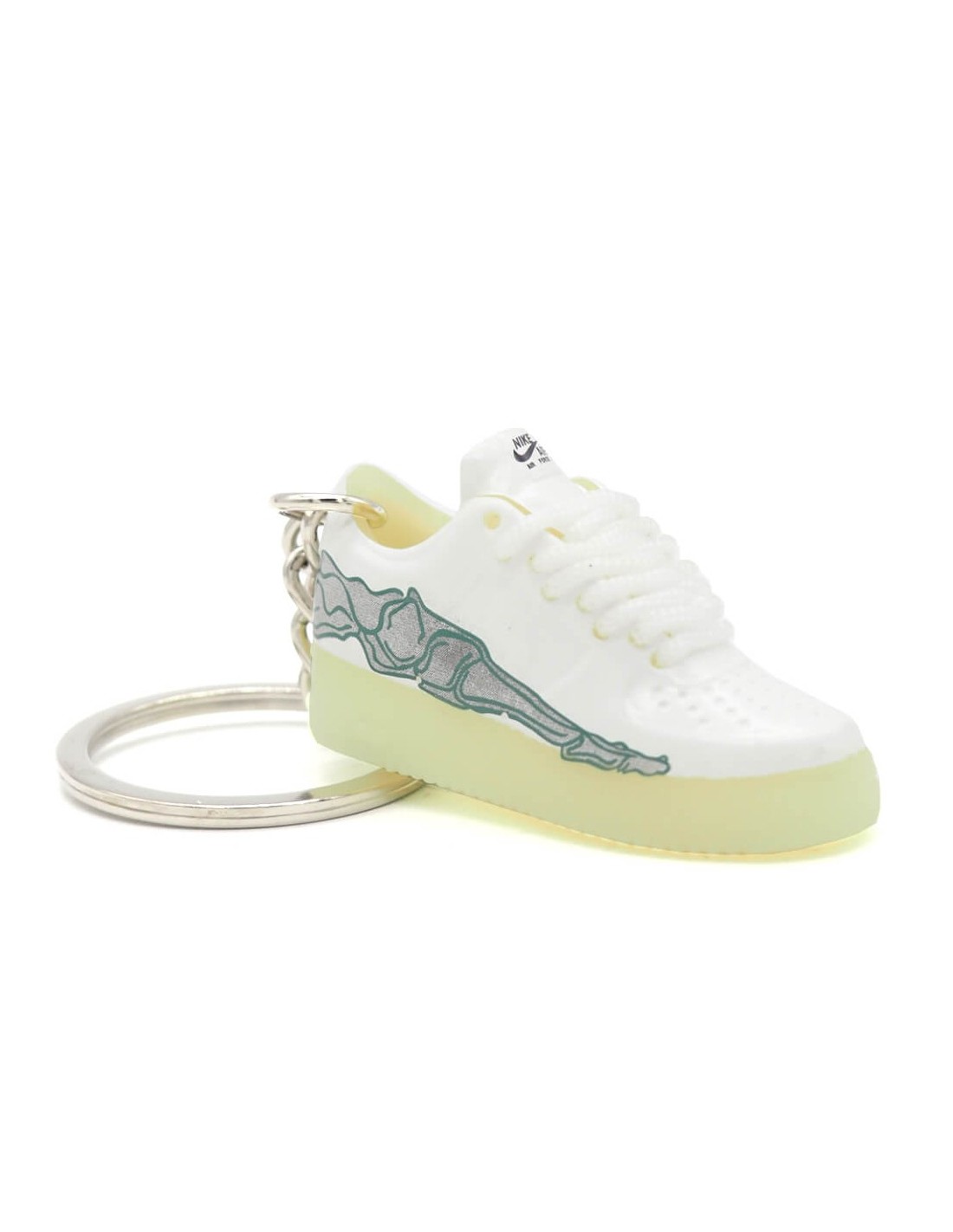 Porte-clé sneakers 3D Air Force 1 "Skeleton" White