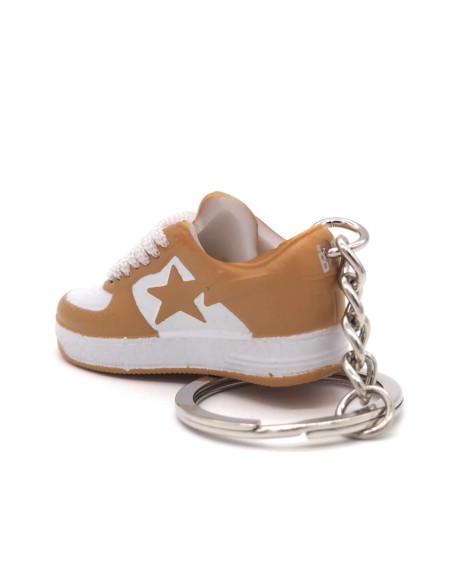 Porte-Clé 3D Bapesta White Beige