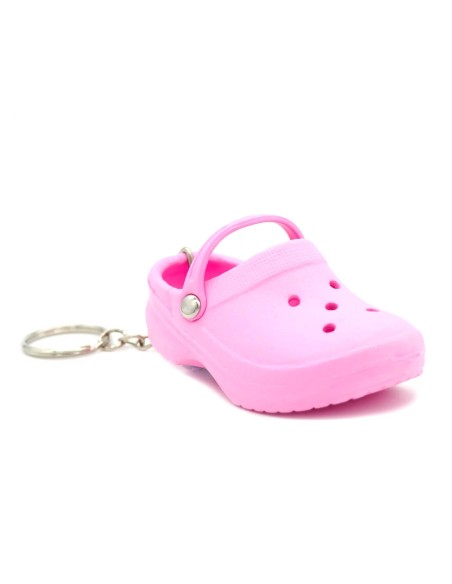 Porte-clé 3D Crocs Rose