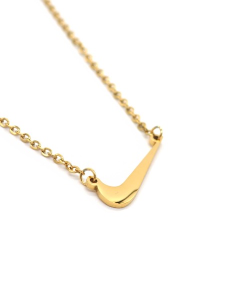 Collier Nike Swoosh Doré