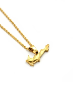 Collier Nike Punk Swoosh Doré 2