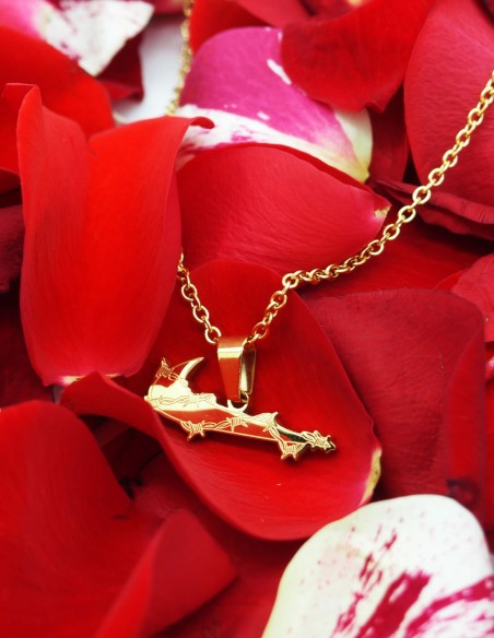 Collier Nike Swoosh doré