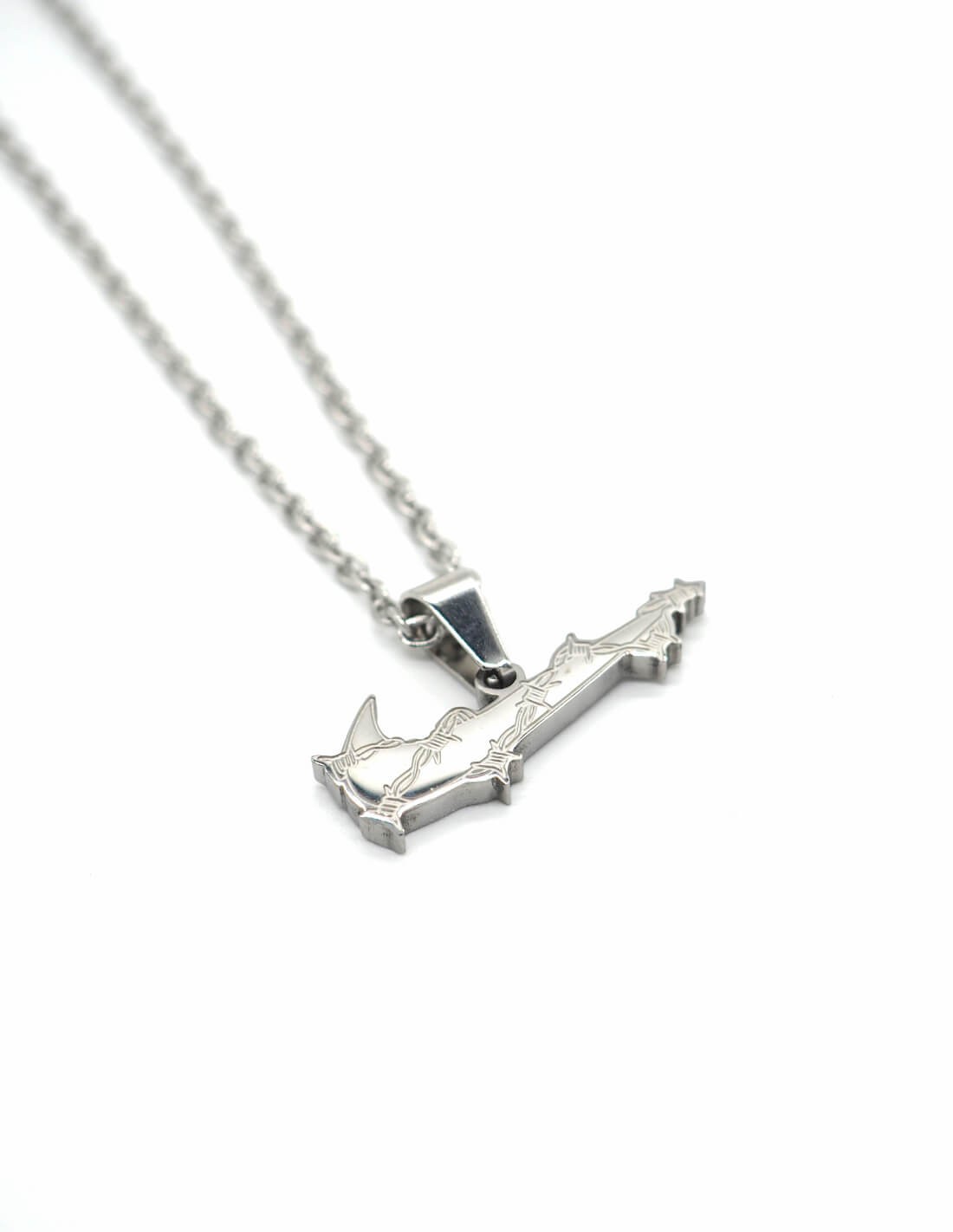 Collier Nike Punk Swoosh Argenté