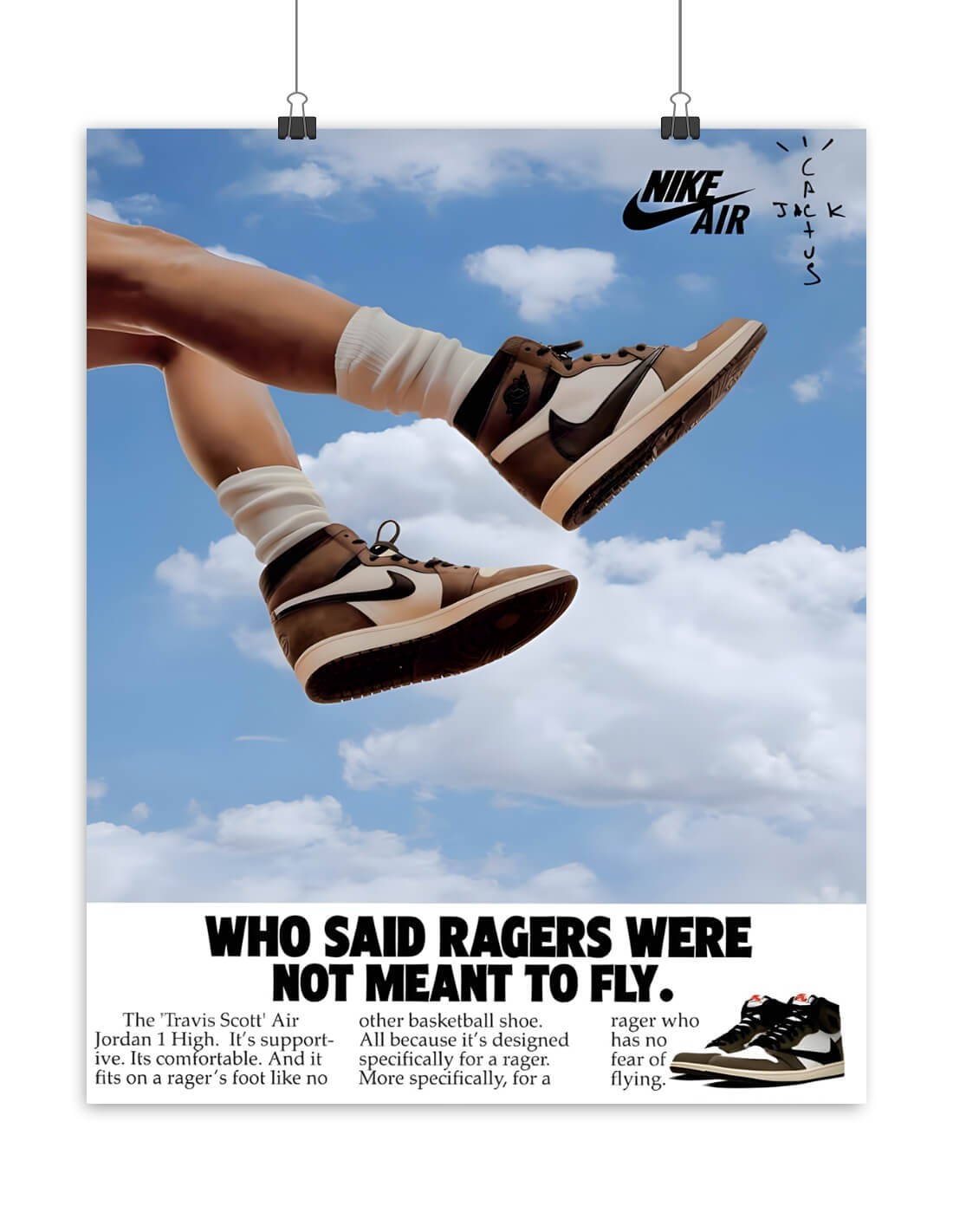 poster jordan 1 travis scott