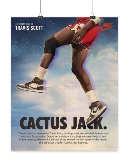 Poster Jordan 1 Travis Scott