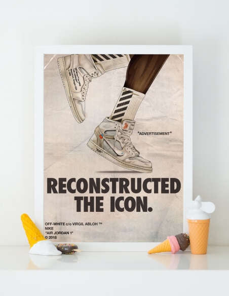 Poster jordan 1 off white