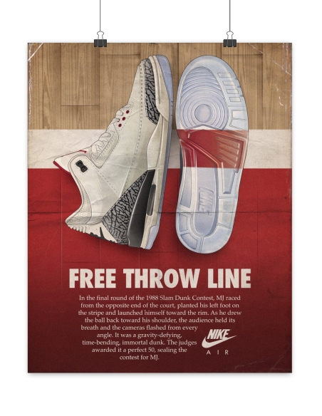 Poster Jordan 3 Retro Ad 'White Cement' Poster Jordan 3 Retro Ad 'White Cement'