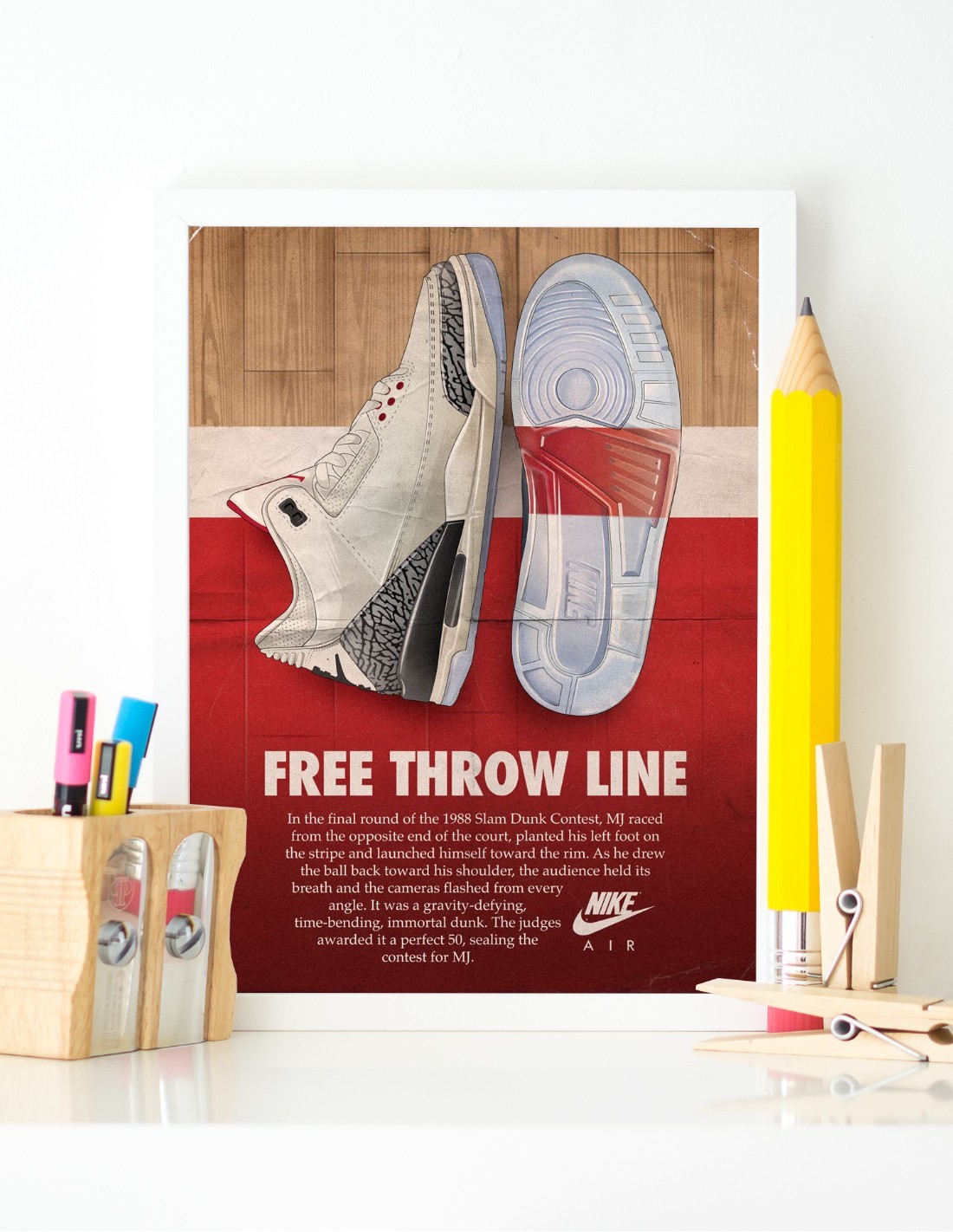 Poster AJ3 White Cement