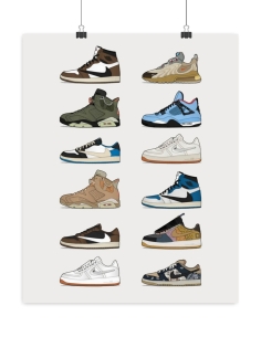 Poster Travis Scott sneakers