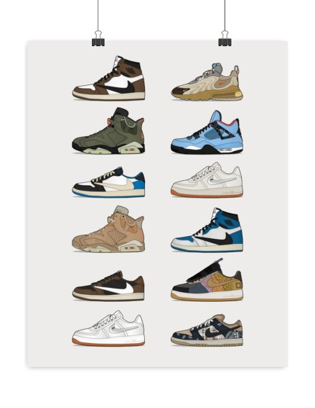 Poster Travis Scott sneakers