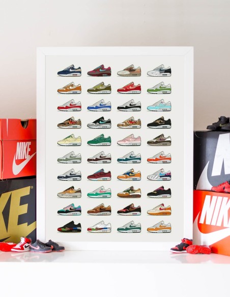 affiche sneakers air max 1 best of
