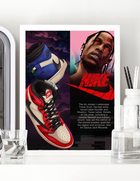 affiche sneakers travis scott