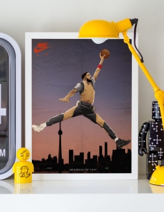 Poster Drake Jordan 8 "OVO" 2