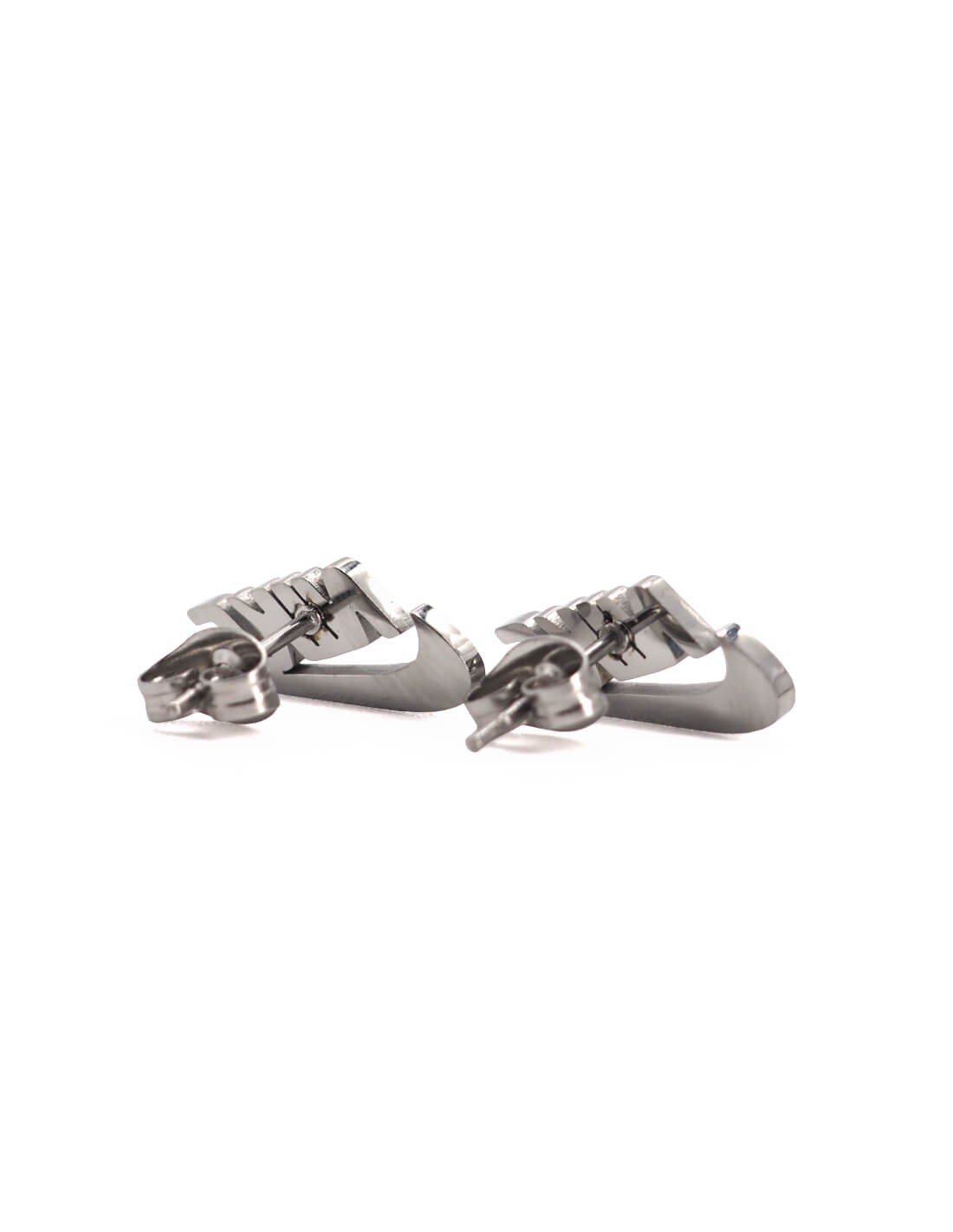 Boucles d'oreilles Nike Logo Argenté