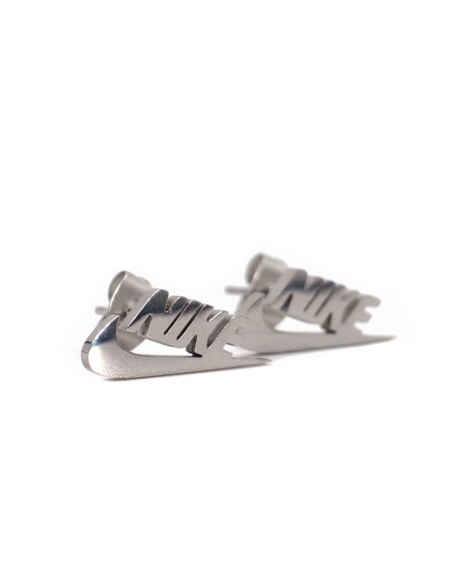 Boucles d'oreilles Nike Logo Argenté