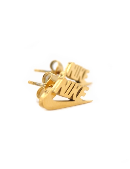 Boucles d'oreilles Nike Logo Doré