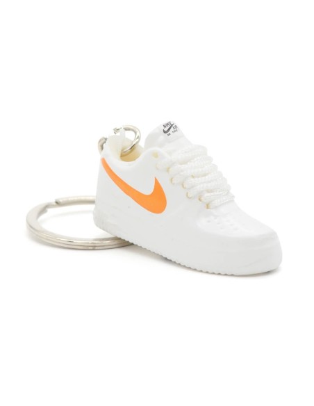 Porte-clé 3D Air Force 1 White / Orange