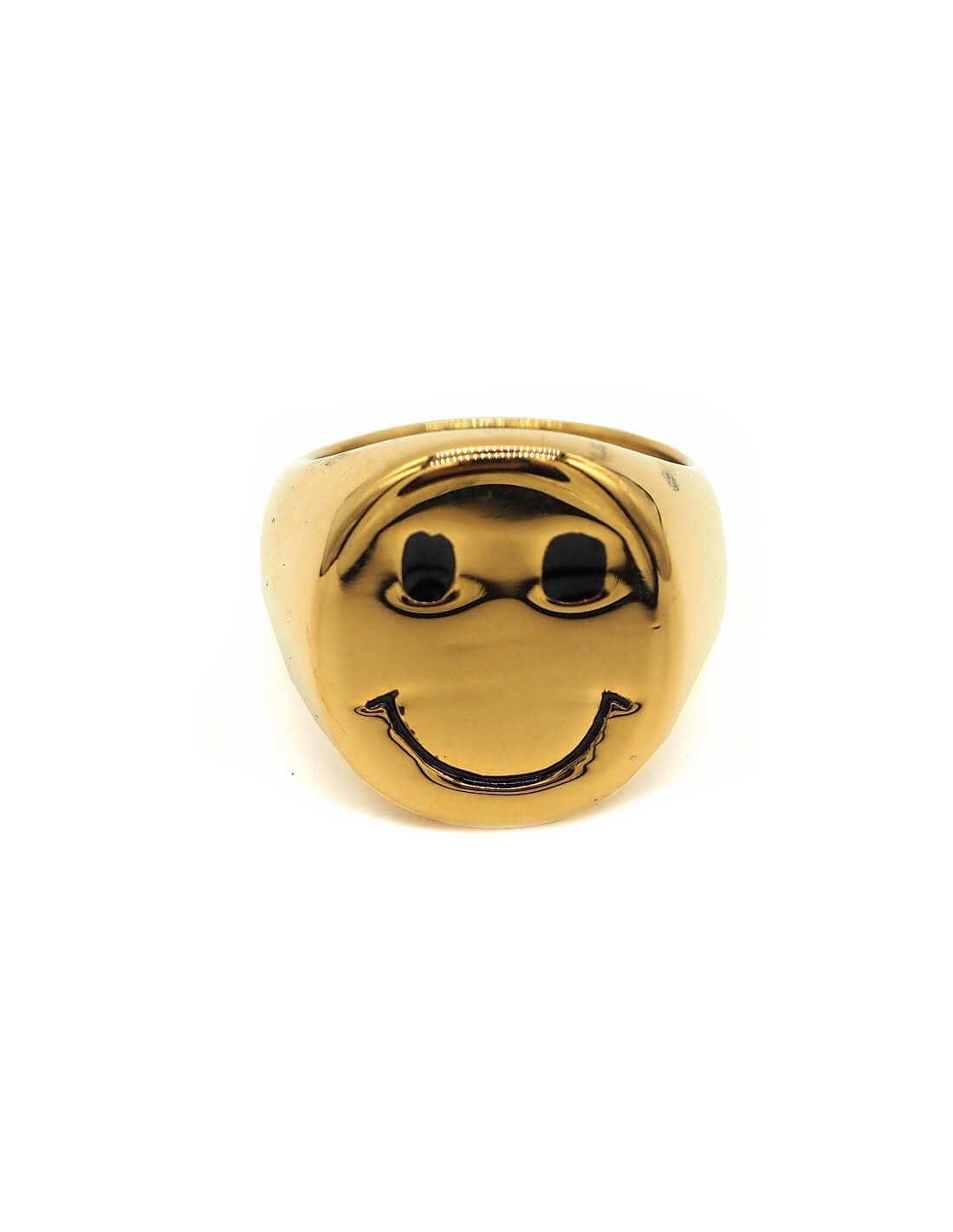 bague smile dorée