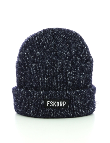 bonnet chiné navy