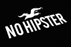 T-shirt No hipster noir 2