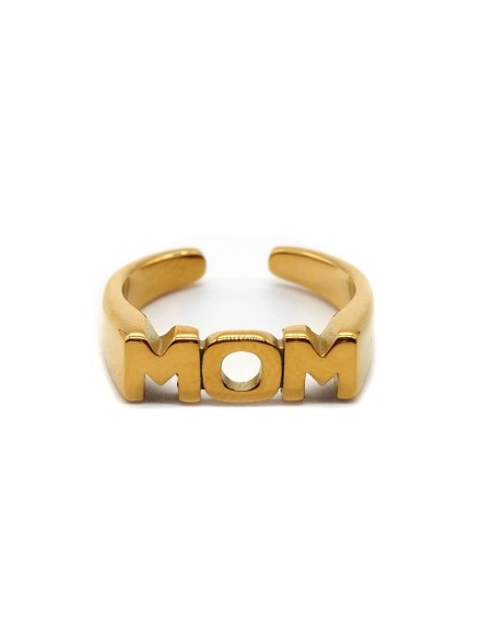 bague dorée mom ajustable
