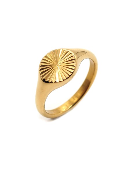 bague dorée rayon de soleil