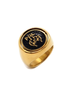 bague chevaliere palace logo P reversible doree 2