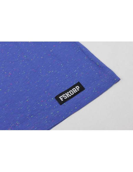 t-shirt bleu homme tacheté