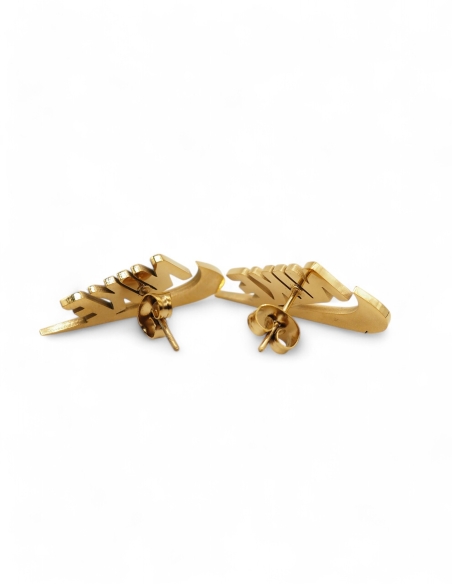 Boucles d'oreilles Nike Logo Doré