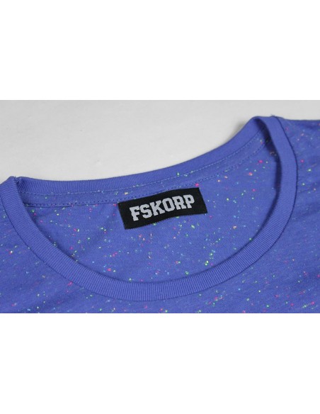 t-shirt tacheté bleu