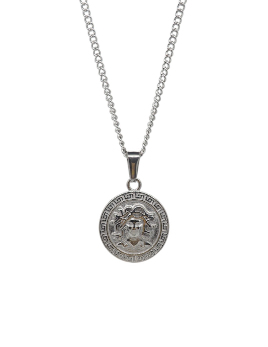 Collier Medusa argenté