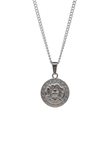 Collier Medusa argenté