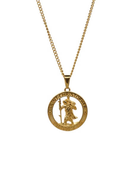 Collier Saint Christophe doré