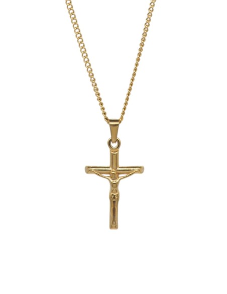 Collier Christ doré