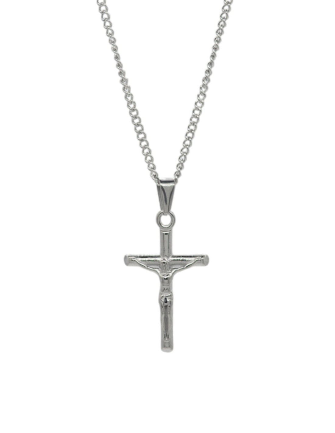 Collier Christ argenté