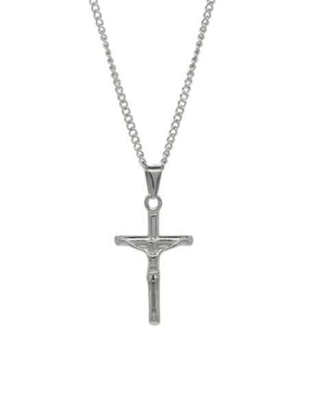 Collier Christ argenté