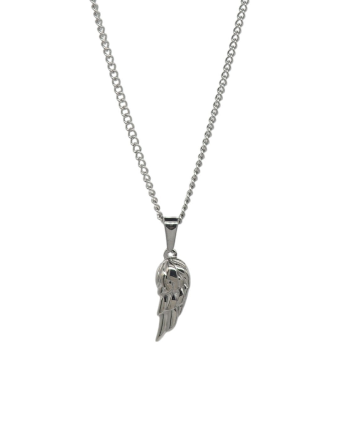Collier aile d'ange argenté