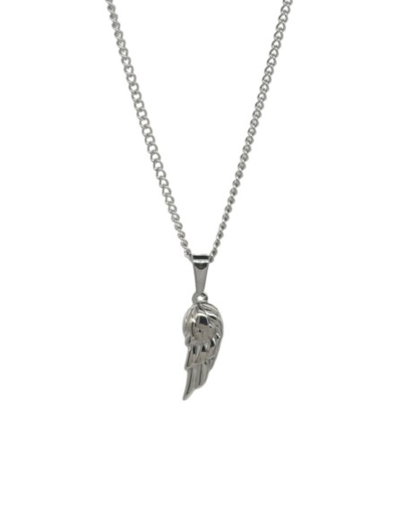 Collier aile d'ange argenté