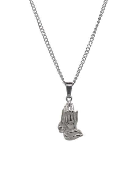 Collier Pray argenté