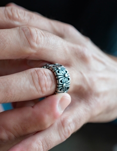 bague inspirée chrome hearts unisexe 2