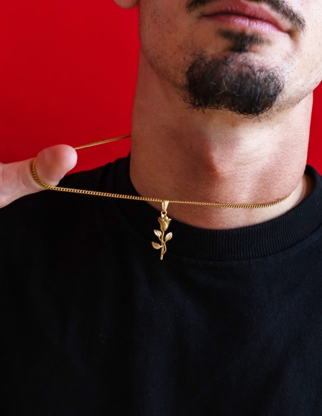 Collier Rose doré
