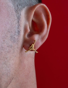 Boucles d'oreilles Jordan doré 2
