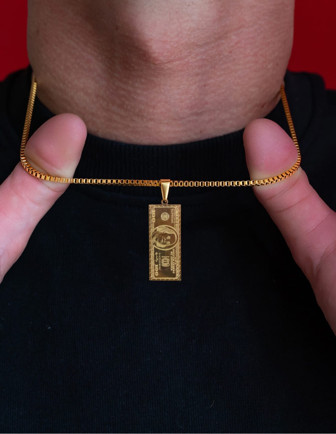 Collier Hustle doré