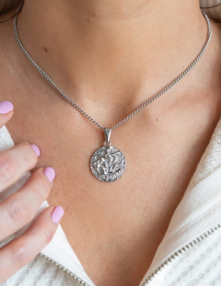 Collier Léo argenté