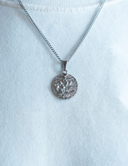 Collier Léo argenté