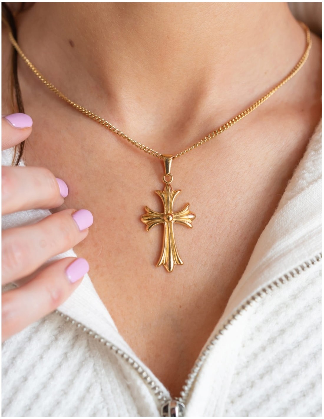 Collier Croix Patonce