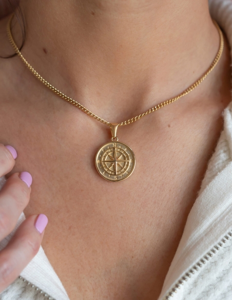 Collier Boussole doré
