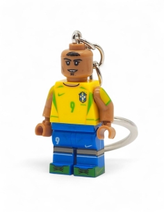 porte cle ronaldo nazario bresil figurine